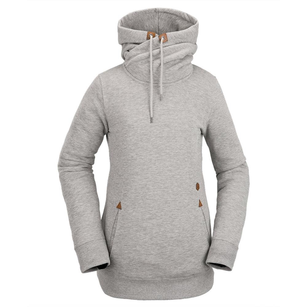 Volcom Womens Tower Pullover Fleece. Heather Grey. Size XSmall.
